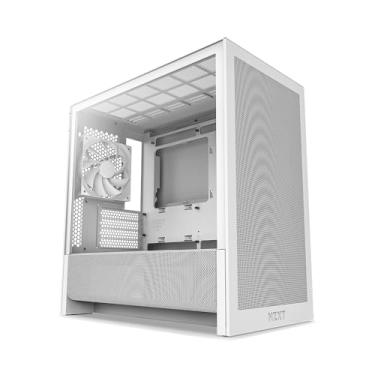 Imagem de NZXT Fluxo H3 – Capa para PC Micro-ATX – Fluxo de ar otimizado – Inclui 1 ventilador traseiro de 120 mm – Suporta GPUs de tamanho completo – Serve para radiador frontal de 280 mm, radiador superior de