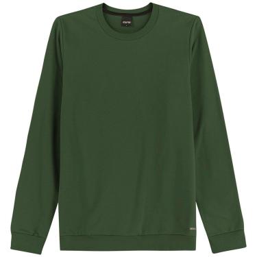 Imagem de Blusa Masculino Enfim Moleton Forrado Gola Redonda  VERDE MILITAR P-Masculino