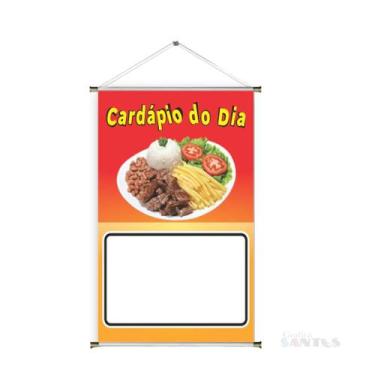 Imagem de Banner pronto Almoço/Cardápio do Dia BA 317 medida 45x70 cm arte pront