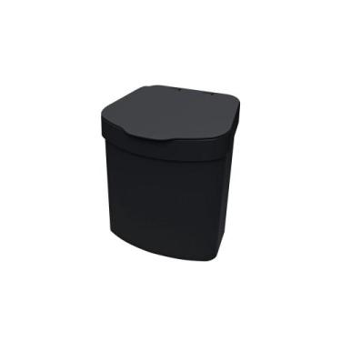 Imagem de Lixeira 2,5 litros Linha Originale Future, 2,5 Litros, Preto, 180 mm