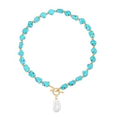 Imagem de SOFYBJA Colar de contas de olho de tigre verde com contas de malaquita colar gargantilha colar de pingente de zircão estrela dourada colar feminino com pingente de pedra preciosa de cura de chacras