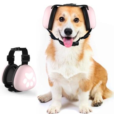 Imagem de G-RECREATER G-RECREATER Protetores de ouvido para cães, proteção contra ruído, cancelamento de ruído de 29 dB, fones de ouvido calmantes à prova de som para cães para fogos de artifício, caça, trovão