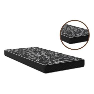 Imagem de COLCHÃO SOLTEIRO ESPUMA 1.88x 0.88 D23 12cm - GTA KASACONFORTO, Preto,