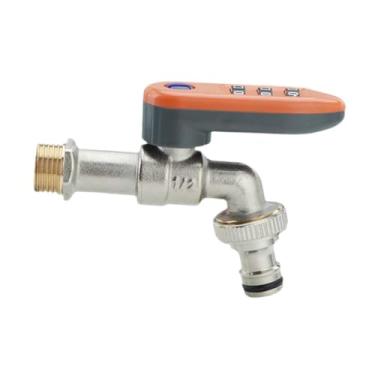 Imagem de Bothyi externa de 1/2 polegada com entrada macho e trava de código com adaptador de liga de zinco para de irrigação de mangueira de conexão