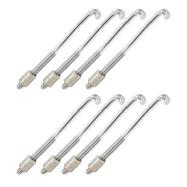 Imagem de Kit 8 Garra Afinação Percussão 10Cm Cromo Com Porca Torelli