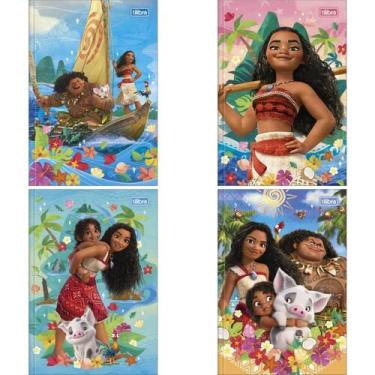 Imagem de Caderno Brochura 1/4 Capa Dura Moana 80FLS PCT.C/05 - Tilibra
