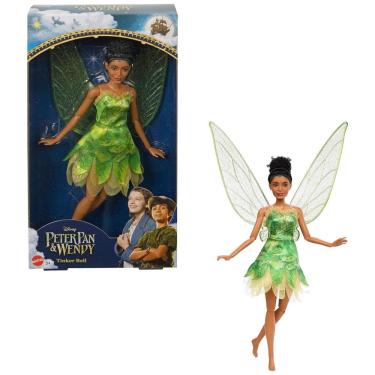 Imagem de Boneca Tinker Bell da Disney com Asas Inspirada em Peter Pan e Wendy, Mattel