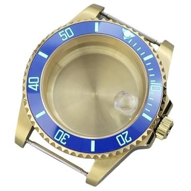 Imagem de FEIYASHI Caixa de relógio de cerâmica verde impermeável SUB Diver de 40 mm vidro de safira para NH35 NH34 36 8215 2824 movimento Watc (Miyota8215 8205 movimento + capa inferior sólida 3)