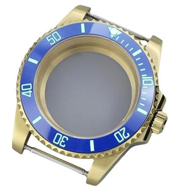 Imagem de FEIYASHI Caixa de relógio de cerâmica verde impermeável SUB Diver de 40 mm Vidro de safira para NH35 NH34 36 8215 2824 Movimento Watc (Miyota8215 8205 Movimento + Tampa inferior de vidro 2)