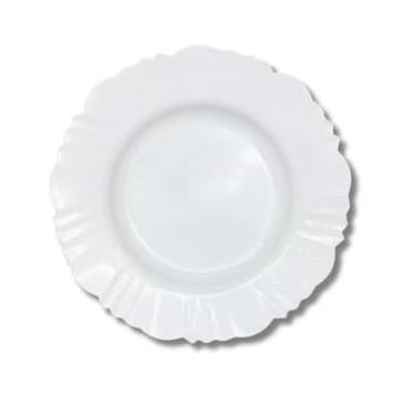 Imagem de Kit 50 Pratos Fundo Com Borda Plástico (5,BRANCO)