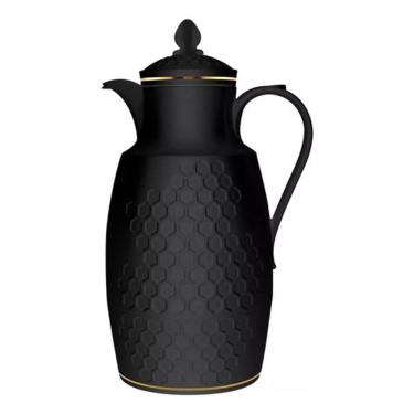 Imagem de Garrafa Térmica Lira Ampola Vidro Café 1l Preto Hauskraft