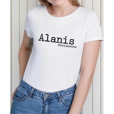 Imagem de Camiseta Camisa de Algodão Adulto Masculina Feminina  Alanis Morisset 