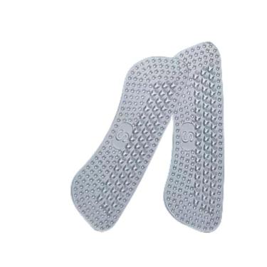 Imagem de 4 adesivos transparentes de silicone no calcanhar, almofadas antiderrapantes, protetor de cuidados com o calcanhar para os pés, inserções antiderrapantes, pequeno