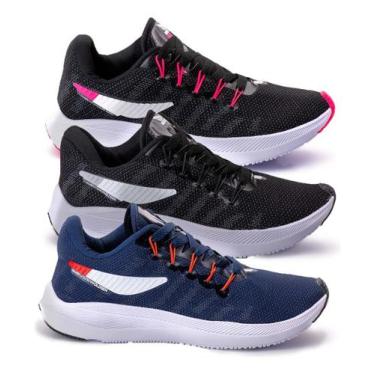 Imagem de Kit 3 Tênis Feminino Barato Original Oldsen Academia Treino Escola Mac