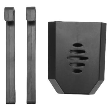 Imagem de Zopsc Suporte para Tablet para Limpeza de Tanque de Vaso Sanitário, Suporte Feito Em ABS Evita Acúmulo de Tablet Com Tamanho 8,8x7,2x4cm, para Tanques de Vaso Sanitário de Altura (BLACK)