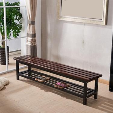 Imagem de Banco de pátio, assentos ao ar livre, bancos de jardim, banco pequeno ao ar livre, banco sem encosto, bancos de madeira para fora, banco, banco de metal ao ar livre, amarelo, madeira, 180 x 37 * 45 cm