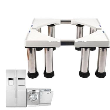 Imagem de Pedestais de lavadora e secadora, 28 de largura, universais, com 3 metros fortes, ajustável, suporte de geladeira, pedestal de máquina de lavar, base multifuncional para secadora com altura ajustável