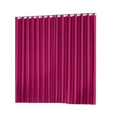 Imagem de Cortina oxford tecido 3,00x2,50 Para Varão Simples - Ludatex, Pink