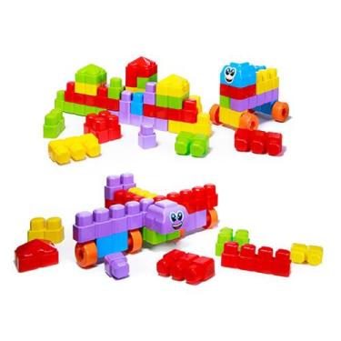 Imagem de Blocos De Montar Infantil Didáticos Mega M Bricks Maral - Maral - Desp