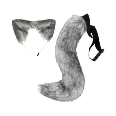 Imagem de Cauda De Raposa/Lobo De Pelúcia Ajustável Para Halloween, Acessório De