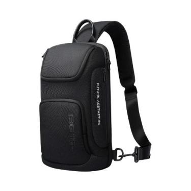 Imagem de Bolsa De Peito Masculina Leve Oxford Transversal Estilosa Casual De Om