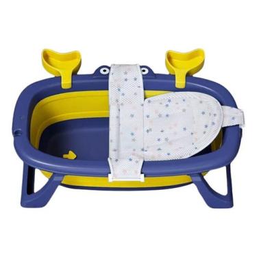 Imagem de Banheira Infantil E Rede Protetora Com Base Reforçada Estável - Tibaby