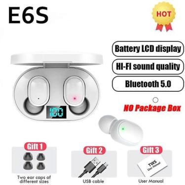Imagem de Fones de ouvido Bluetooth Tws E6s Ruído de fone de ouvido Bluetooth se