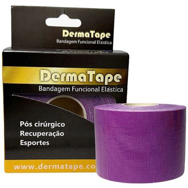 Imagem de Bandagem Elástica Kinesio Dermatape Lilás para Suporte Muscular e Articular com Expansã...
