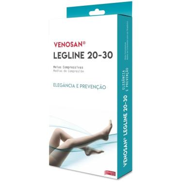Imagem de Meia de Compressão 7-8 Venosan Legline Pé Aberto Sahara 20-30mmHg para Varicosidade Tam...