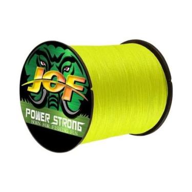 Imagem de Linha de Pesca Multifilamento Jof - 300m e 100m - 4 Fios Trançados, Am