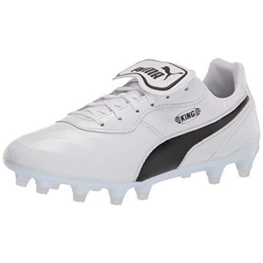 Imagem de PUMA Botas de Futebol Masculinas, Puma branco-puma preto-puma branco, 14.5 Women/13 Men