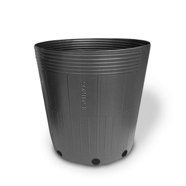 Imagem de 100 Embalagens Vasos Plantas Mudas 8,5 Litros Plástico Preto