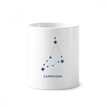 Imagem de Capricórnio símbolo de constelação do zodíaco suporte para caneta, caneca de cerâmica com suporte para lápis