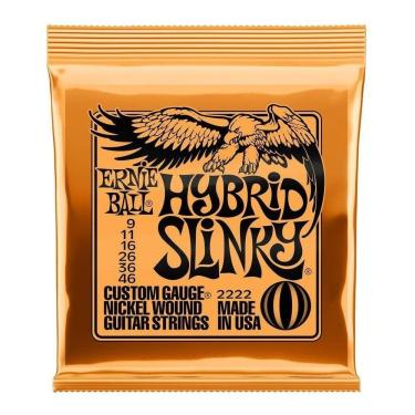 Imagem de Encordoamento Ernie Ball P/guitarra 009 Hybrid Slinky 2222