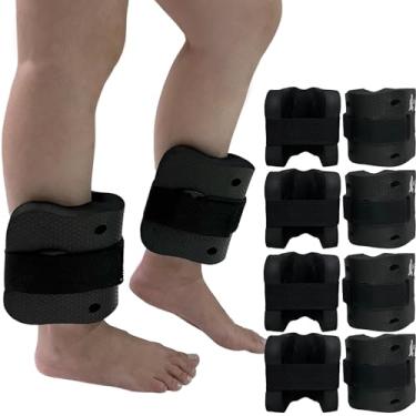 Imagem de Kit 4 Pares de Caneleiras de Hidroginástica Em EVA Peso 2 à 3kg DF4031-PT Preto Dafoca Sports