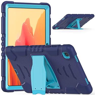 Imagem de Gerutek Capa para Galaxy Tab A7 26.4 cm 2020, estrutura de 3 camadas, resistente, à prova de choque, resistente, capa protetora para tablet Samsung A7 com suporte integrado (modelo: