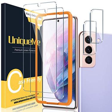 Imagem de [Pacote com 3] Película protetora de tela exclusiva para Samsung Galaxy A10E de vidro temperado, HD transparente, antiarranhões, Samsung Galaxy A10E, protetor de tela - moldura de