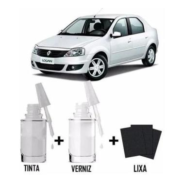 Imagem de Tinta Tira Risco Automotivo Renault Branco Glacier Branco - Mgn