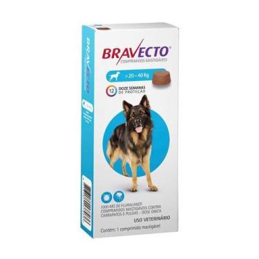 Imagem de Bravecto 20 a 40kg para caes - MSD, 70G