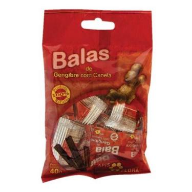 Imagem de Balas Gengibre E Canela 100% Natural (10x4g) 40g Apis Flora