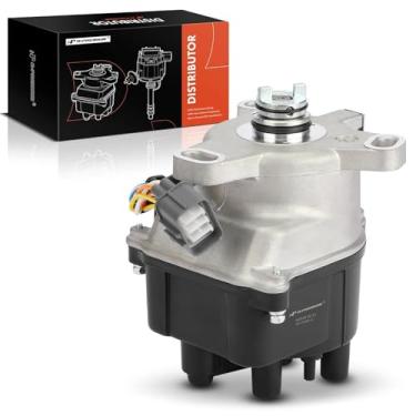 Imagem de A-Premium Distribuidor de ignição com tampa e rotor compatível com Honda CR-V CRV 1999 2000 2001 L4 2.0L, substituição # 30100-P0B-A01, 30100-P6T-T01