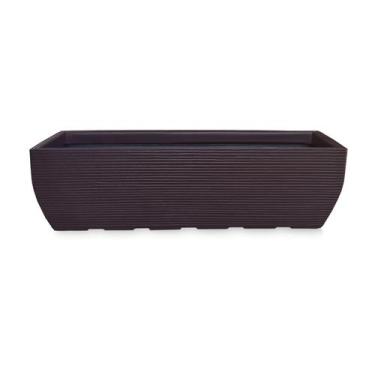 Imagem de Vaso De Planta Jardineira Floreira Polietileno 100X30 Café - Foster Pl