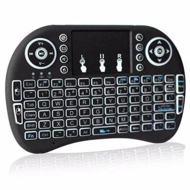 Imagem de Mini Teclado Led Wireless Keyboard Mouse Smart Tv - Mikatech, Mini
