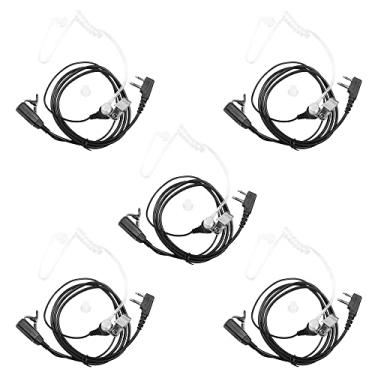 Imagem de Fone de ouvido Walkie Talkie com microfone, fone de ouvido de serviço secreto para Walkie Talkie Midland, fone de ouvido de tubo acústico de 2 pinos e PPT para GXT1000VP4 LXT500VP3 GXT1050VP4