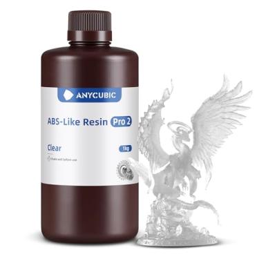 Imagem de ANYCUBIC Resina para impressora 3D, resina semelhante a abs pro 2 com resistência e resistência aprimoradas, desempenho muito superior à resina semelhante a abs, baixo odor, ampla compatibil