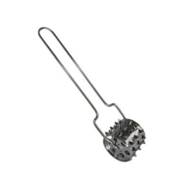 Imagem de Rolo De inox Amaciador de Carne Manual P/ Cozinha 20Cm - FX