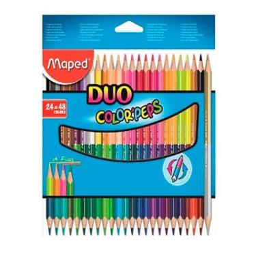 Imagem de Lápis De Cor Maped 24/48 - Duo Color' Peps, 48, Cor