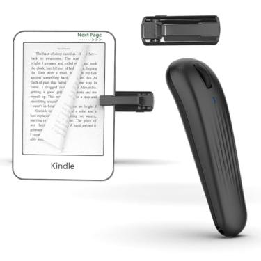 Imagem de GUVOHUT Virador de página de controle remoto para Kindle Paperwhite/Kobo/Oasis, controle remoto para câmera/gravação de vídeo, inclui alça de pulso