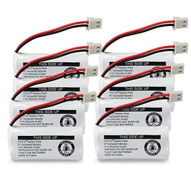 Imagem de Kruta BT162342 BT262342 Baterias de telefone sem fio compatíveis com BT183342 BT283342 BT166342 BT266342 VTech CS6114 CS6419 CS6719 at&T EL52300 CL80111 (pacote com 8)