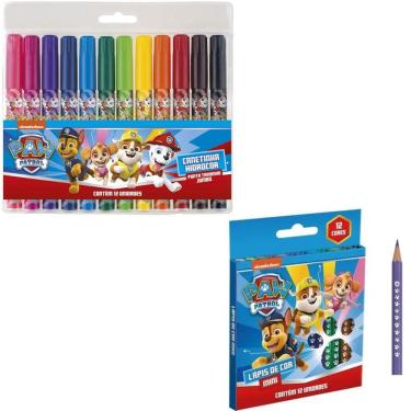 Imagem de Kit Escolar Completo Patrulha Canina - Rosa - 10 Itens